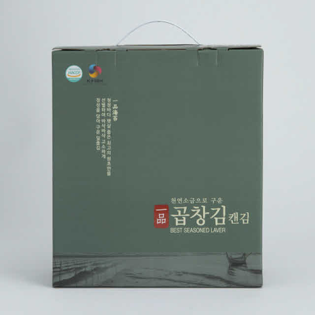 [하나맛김] 일품 곱창김 캔김선물세트 4캔 : 삼해진미