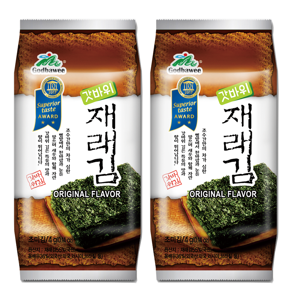 대천김 갓바위식품(주)본사 재래도시락 4g(9매) × 120봉 : 대천갓바위김
