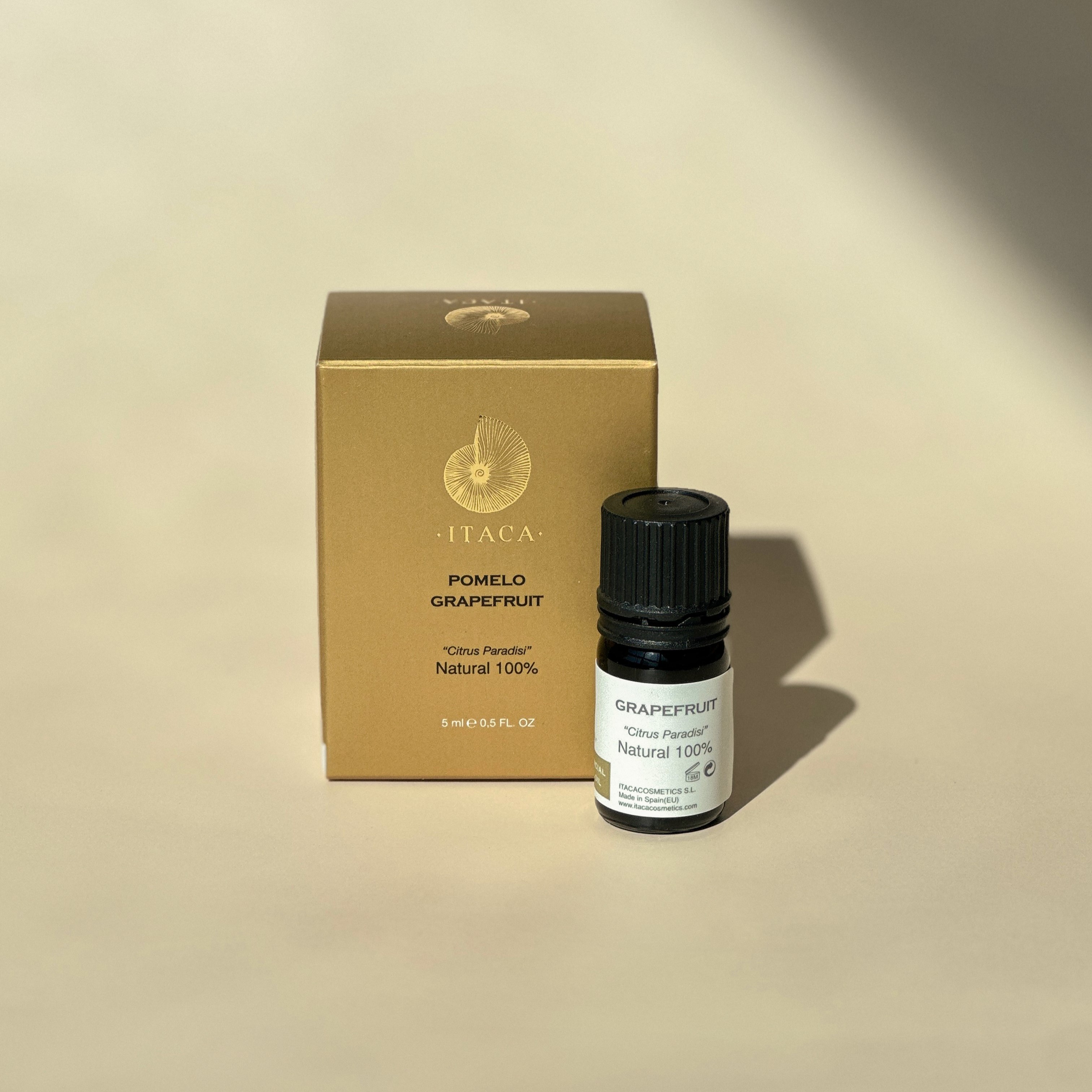 유기농, 비건 이타카 에센셜 아로마 오일 그레이프프룻, 5ml, 1개 : 스킨리셋