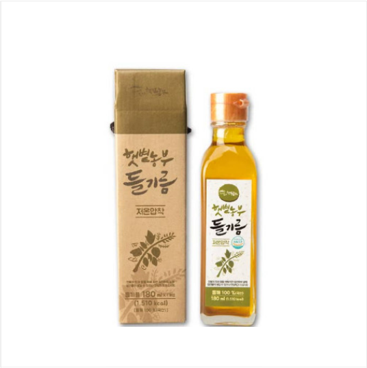 햇볕농부 직접 농사 지은 100% 국산 참기름180ml 들기름180ml 대광농산 : 송작가네마을