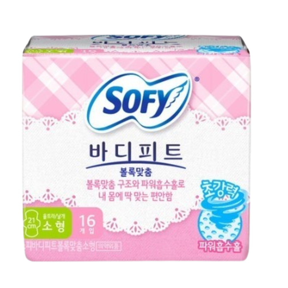 쏘피 바디피트 볼록맞춤 생리대 소형 16개 : 피에이디