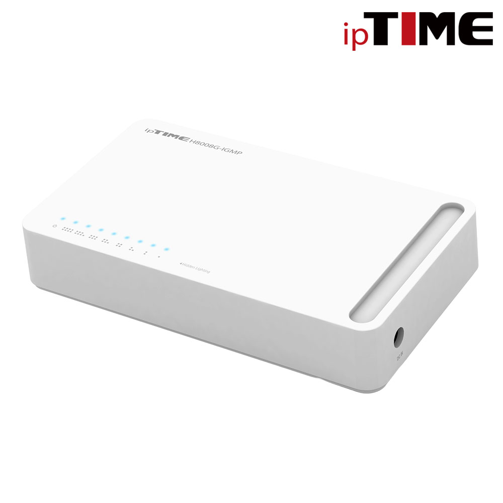 IPTIME H8008G-IGMP 8포트 기기비트 스위칭허브 500MBPS 기가라이트회선지원 : ipTIME 쇼핑몰