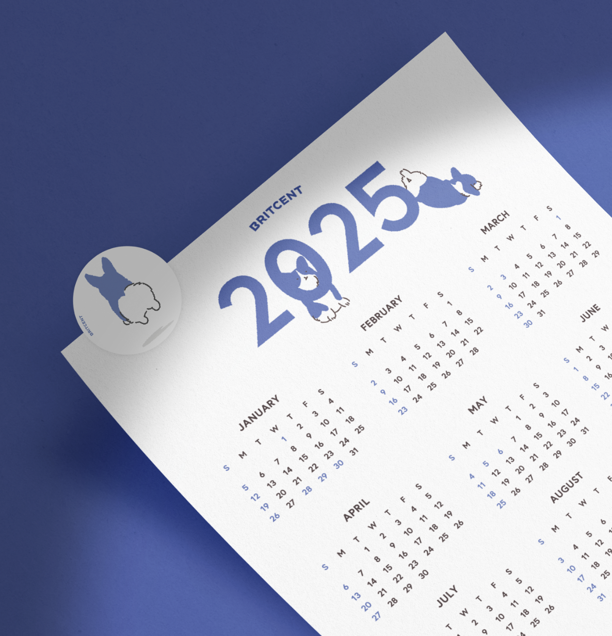 2025 포스터 달력 (A2) | 캘린더 | 무료배송 : 브릿센트
