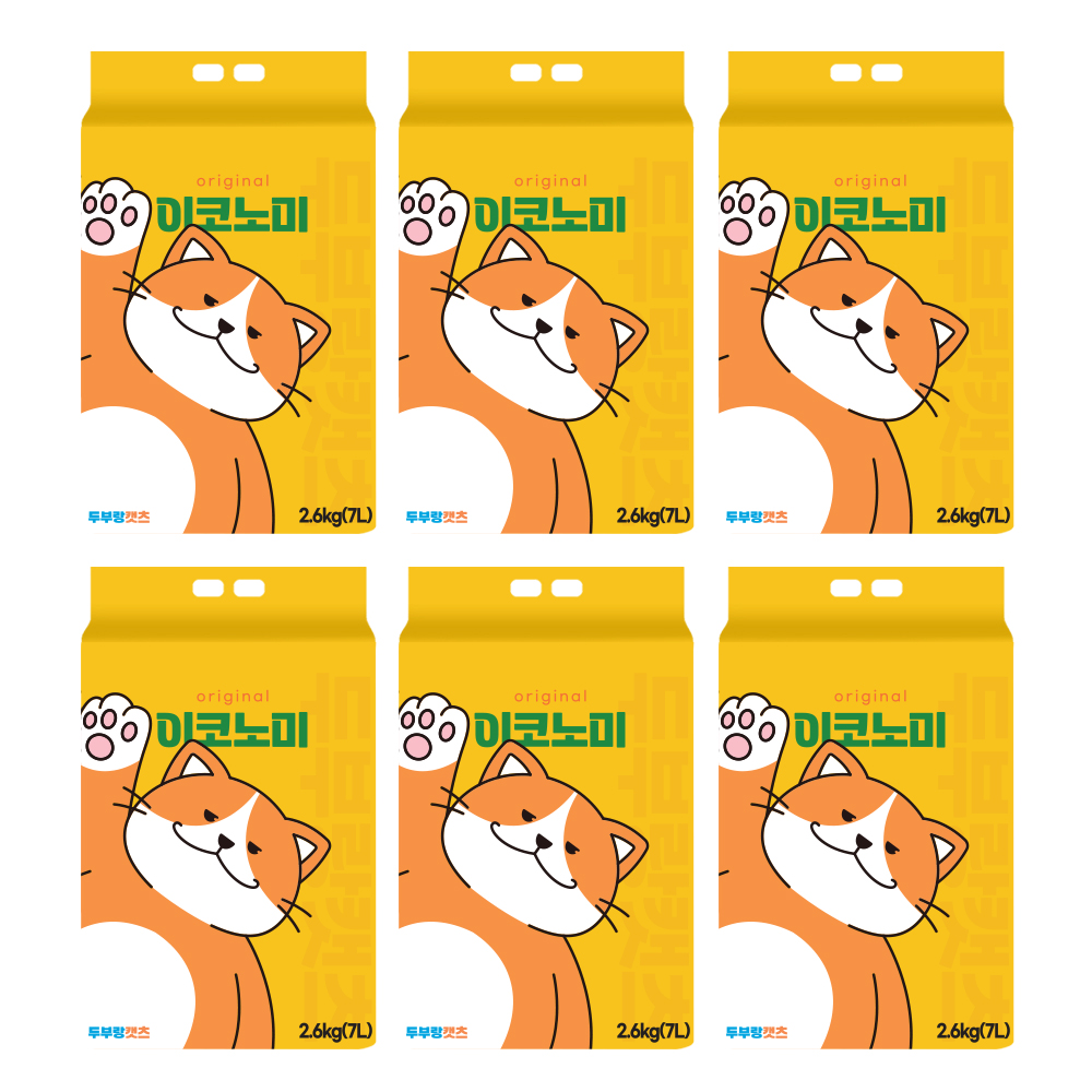 두부랑캣츠 이코노미 오리지날 무향 2.6kg X 6개 : 개고몰.
