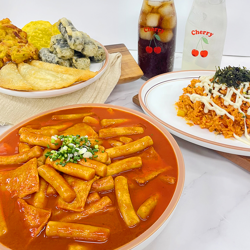 2+2팩 핫이슈 우리밀 떡볶이 밀키트 1인분 6가지맛 : 핫이슈 샵