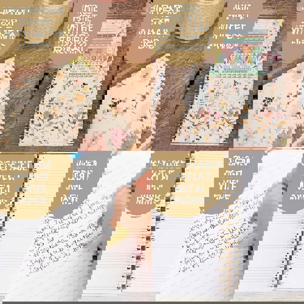 블룸 데일리 플래너 하드커버 2025 (8.5인치 x 11인치) 캘린더 데이... 오거나이저 월간 및 주간 영감 의제 책 버터플라이 : 서초직구감사