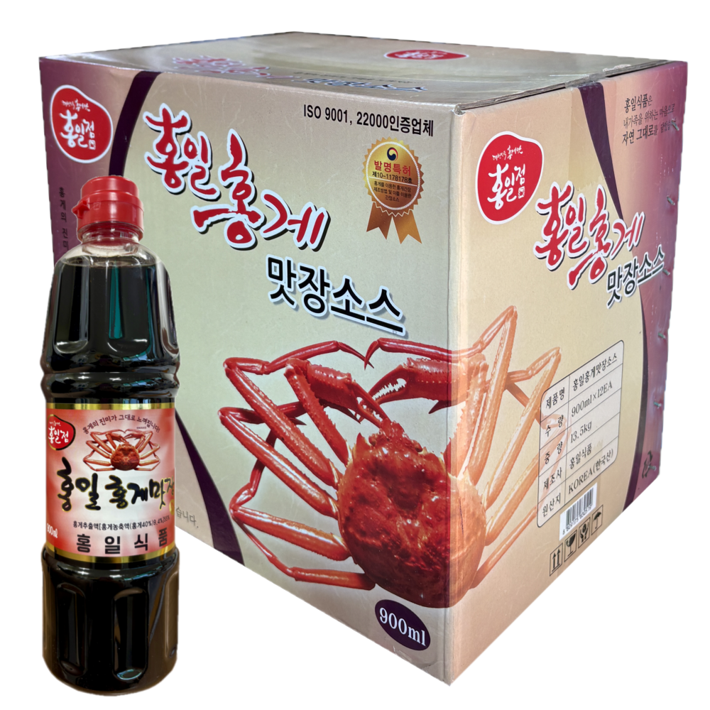 홍일식품 홍게맛장소스 900ml, 12개 : 주식회사 씨엠몰