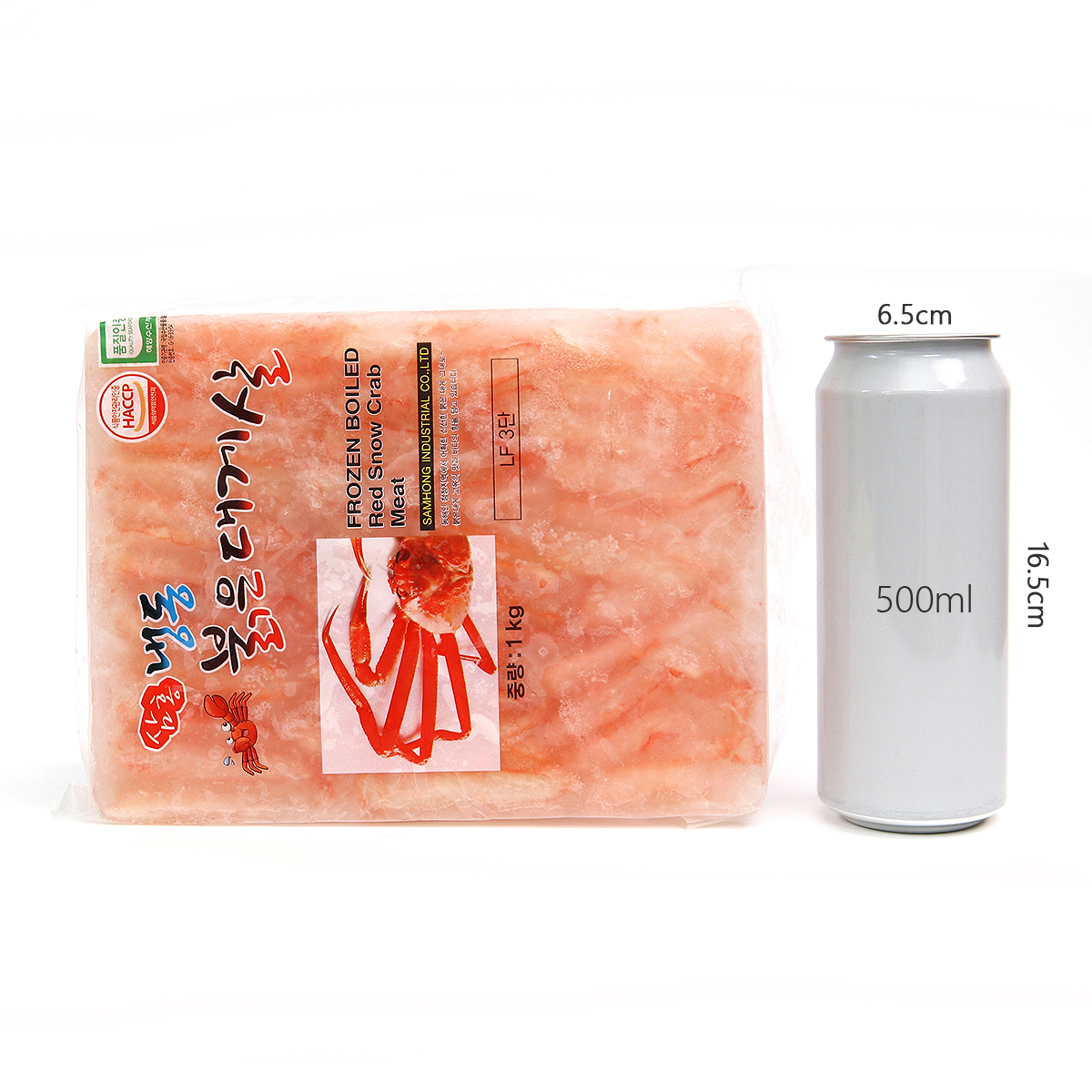 국내산(동해)100% 붉은 대게살 홍게살 1kg 3단 홍게다리살+모듬혼합살 : 바다냄새