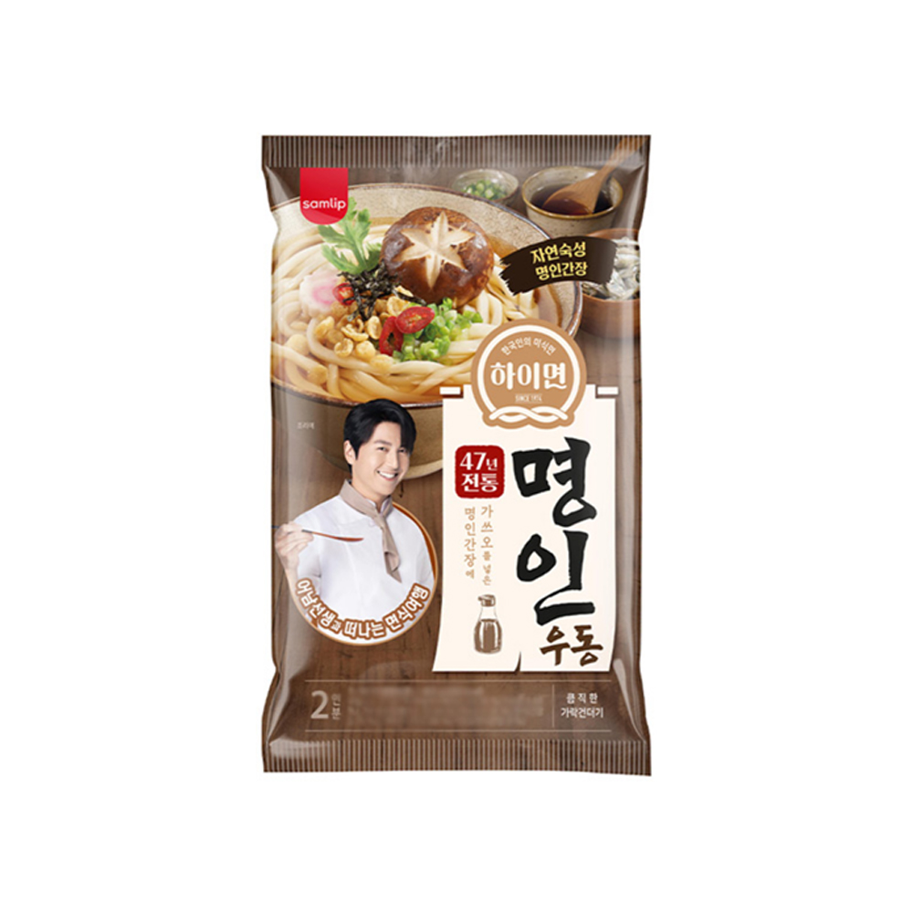삼립 하이면 명인우동 2인분 즉석간편조리 422g x 1개 : 블리스원샵