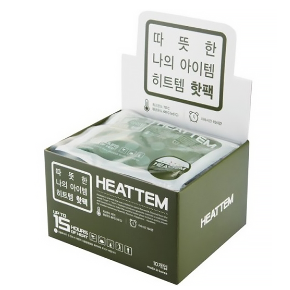 히트템 핫팩 그린 160g 박스 10개입 : 다온스티코