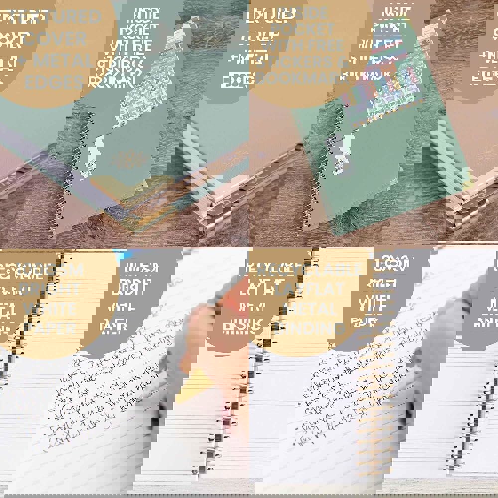 블룸 데일리 플래너 하드커버 2025 (8.5인치 x 11인치) 캘린더 데이... 오거나이저 월간 및 주간 영감 의제 책 그린 린넨 : 서초직구감사