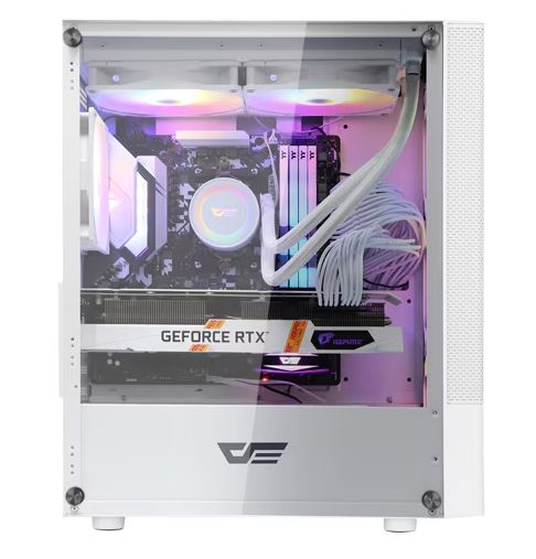 [darkFlash] DK200 RGB ADVANCED 강화유리 (화이트) : 이아이인포메이션