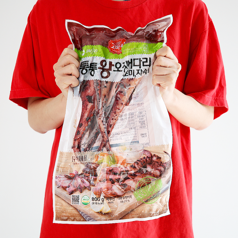 가문어 통족 800g 대왕오징어 다리 버터구이 건어물 : 더꽃게