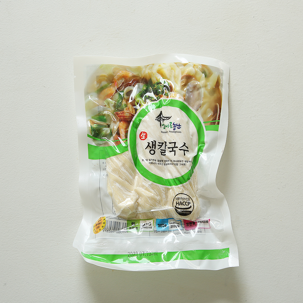 하나로 생칼국수 300g (2인분) 칼국수면 칼국수사리 : 더꽃게