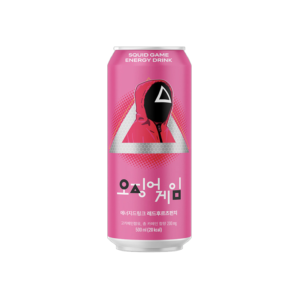 오징어게임 에너지드링크 레드후르츠펀치 캔음료 500ml x 24개 : 위드원샵