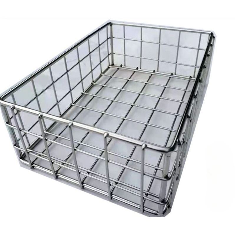 대형 소쿠리 거름망 자갈 사각채반 뜰채 바구니 국수 스테인레스 40x40x10cm : 에이스인터스토어