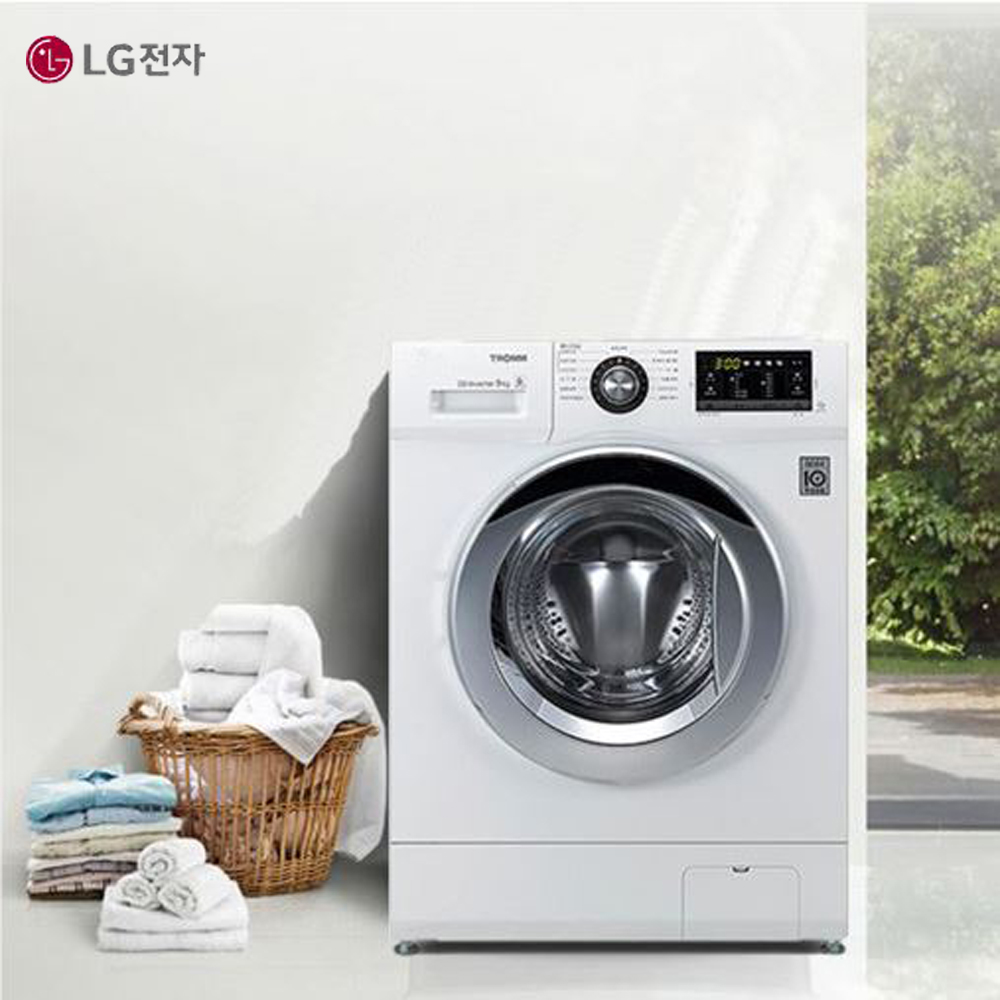 LG 트롬 드럼 세탁기+건조기 원룸 소형 빌트인 건조겸용 일체형 세탁기 9kg : 성원유통