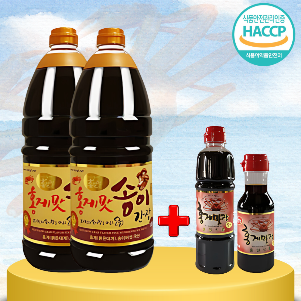 홍일식품 홍게맛 송이간장 1.8L 2ea+레드 700ml 맛장 편스토랑 맛간장 소스 : 퍼니몽마켓