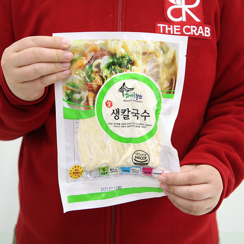하나로 생칼국수 300g (2인분) 칼국수면 칼국수사리 : 더꽃게