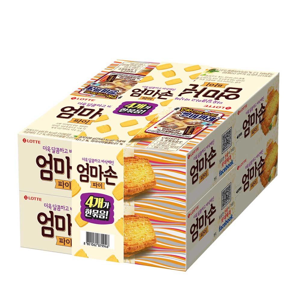 롯데웰푸드 EC 엄마손파이, 508g, 4번들, 1개 : 슈팅배송