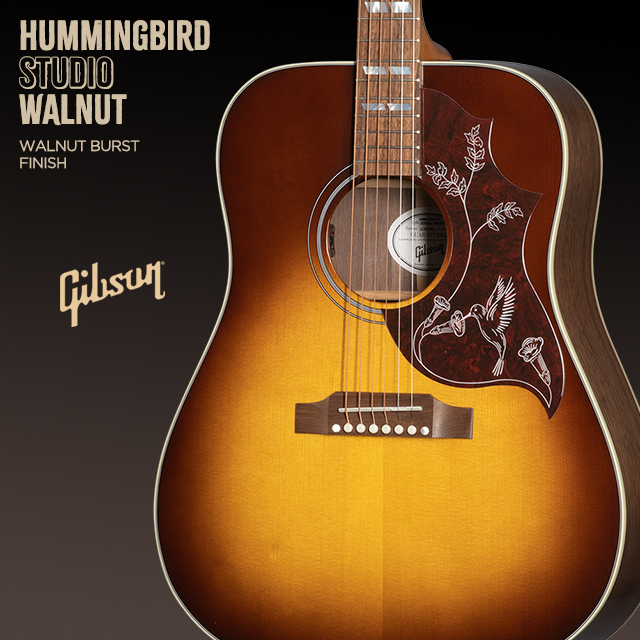 [정식대리점] 깁슨 어쿠스틱기타 허밍버드 스튜디오 월넛 WB / Gibson Hummingbird Studio Walnut : 삼광악기