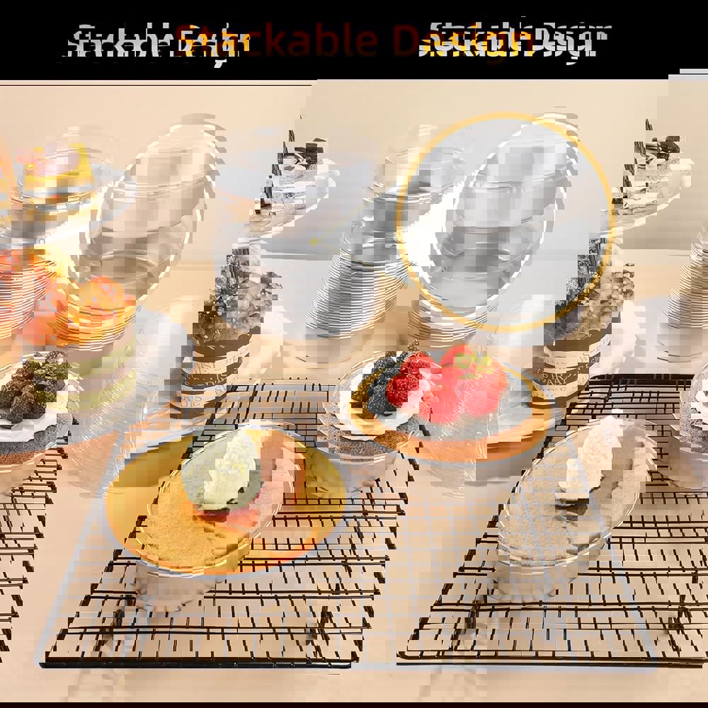 뚜껑이 달린 베아시 미니 라메킨스, 50팩 4인치 8온스 일회용 알루미늄 호일 케이크 베이킹 틴스 팬 크림 브륄리 타르트 파이 실버 소형 개별... 