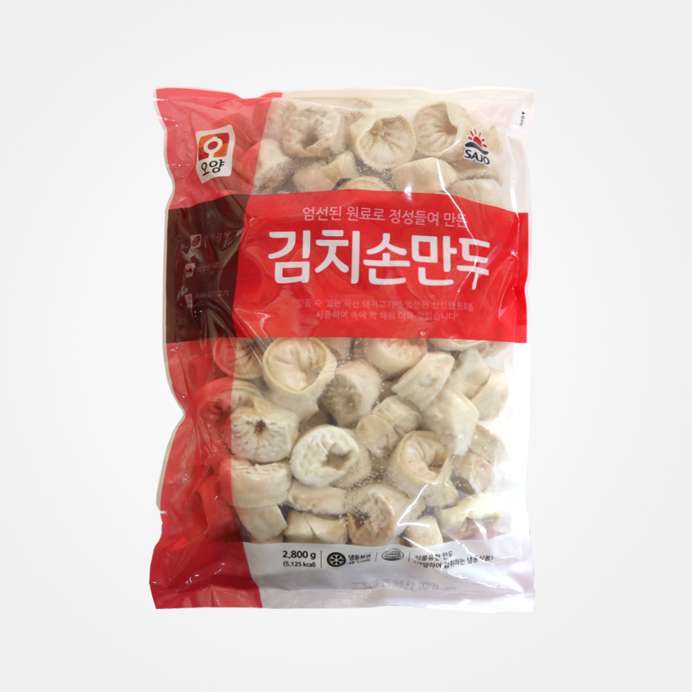 사조오양 엄선된 김치 손만두 2.8kg : 유푸드