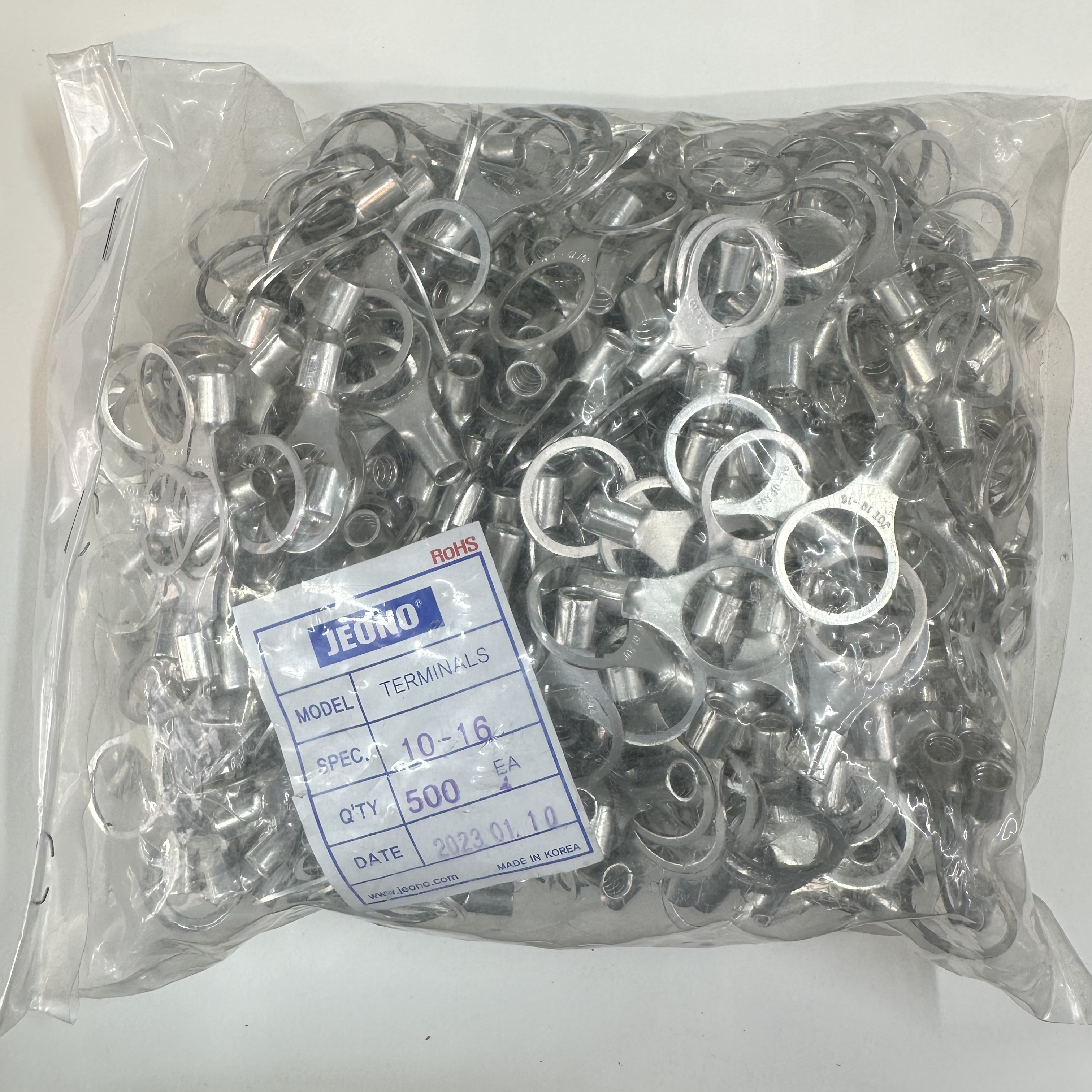 전오 내수용 터미널 압착단자 링타입 10SQ M4mm-16mm (1봉 500EA) : ok종합전기