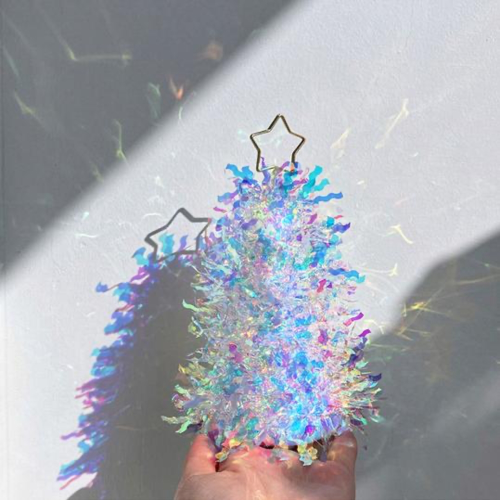 오로라미니트리 크리스마스 장식 파티용품 LED 홀로그램 : 봄날일상