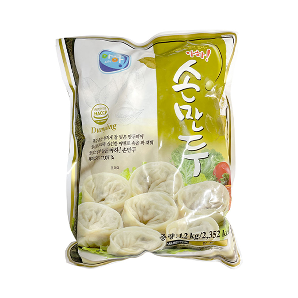 아하 고기손만두1.4kg 찐만두 감자만두 : 만이식품