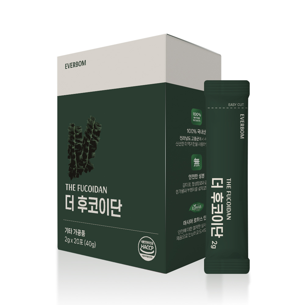 에버봄 더 후코이단 국내산 원재료 100% 미역귀 : 주식회사 에버바이오