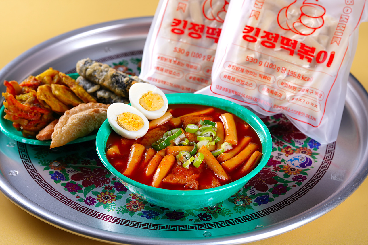 즉석 떡뽁이 밀키트 을지로 킹정 떡볶이 맛집 밀떡 매운맛 530g 5개 10인분 : 판다남