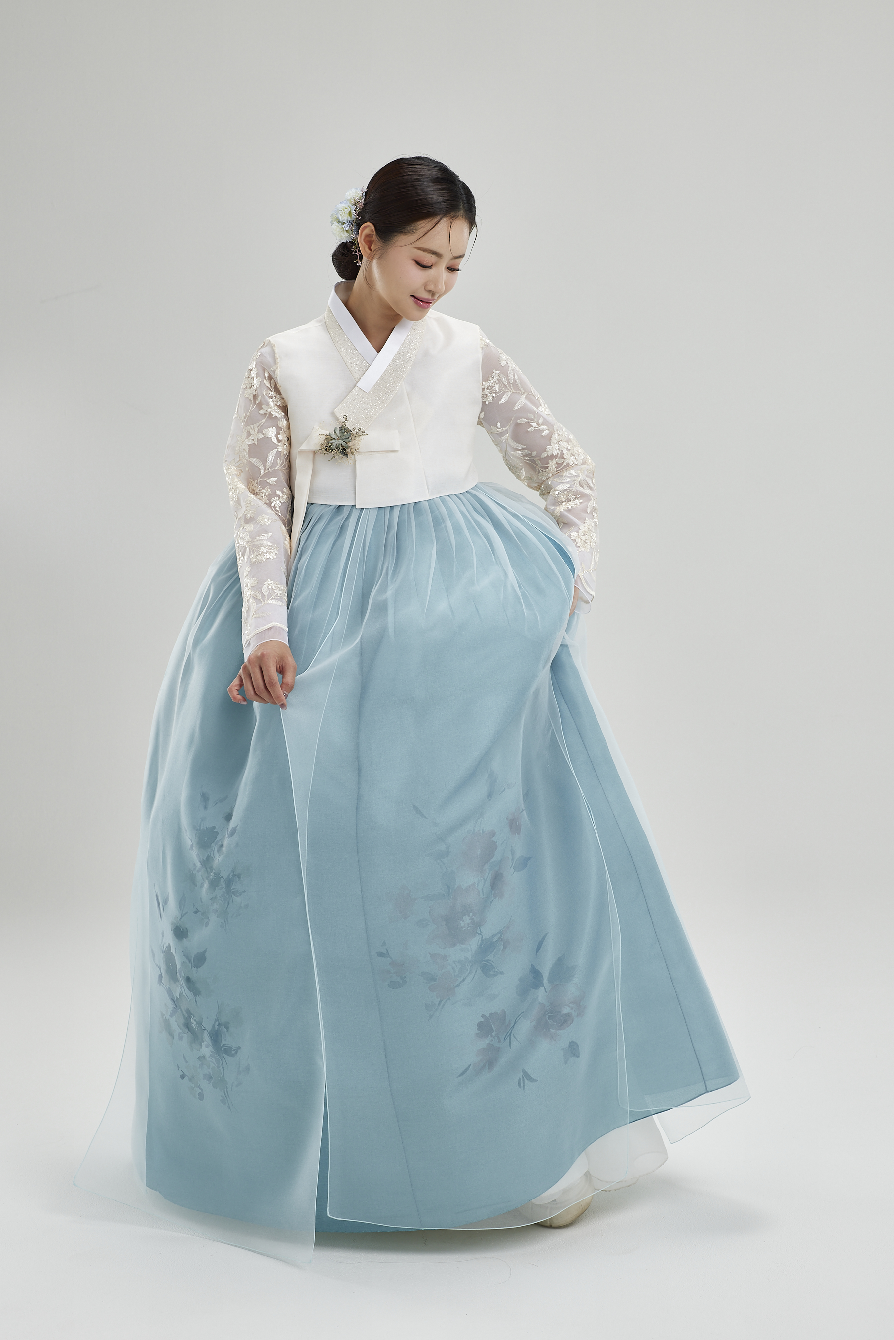 한복대여 369 혼주 신부 웨딩 하객 가족 결혼식 촬영 : 윤빔한복