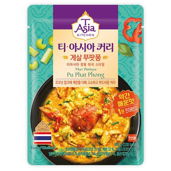 티아시아 게살 푸팟퐁,스파이시 치킨 빈달루,팔락 파니르,비프 키마 커리 170g 외 : 오즈친구들