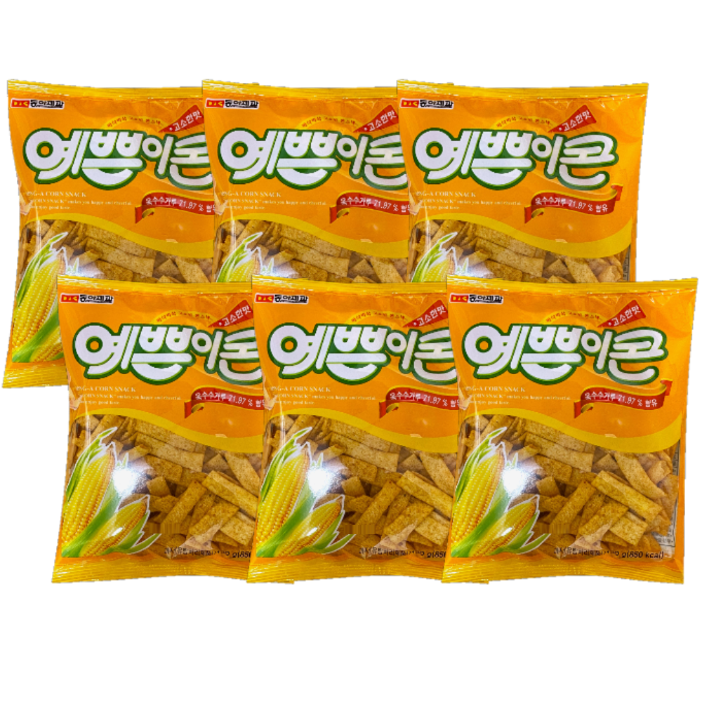 동아제과 예쁜이콘 180g, 6개 : 주식회사 씨엠몰