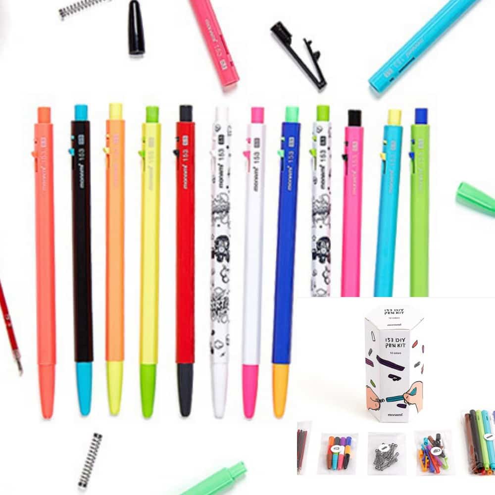 모나미 153 DIY PEN KIT 12본세트 사무용볼펜 문구용품 볼펜기념품 : 지해유통