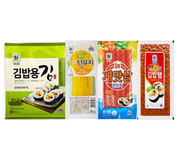 대림선 알뜰김밥세트 510g : 한걸음식