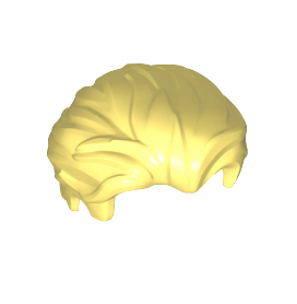 레고부품)  헤어 Minifigure, Hair Swept Back with Slight Widows Peak and Short Sideburns / Item No: 25972 : 원더 브릭