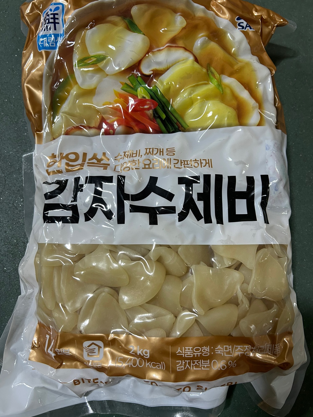 대림선 한입 쏙 감자수제비 2kgX6개 1박스 : 한걸음식