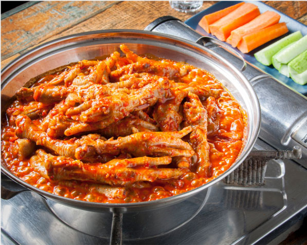 양지팔당 매운 불 닭발 국물닭발 맛집 캠핑음식 : 양지팔당닭발.오징어