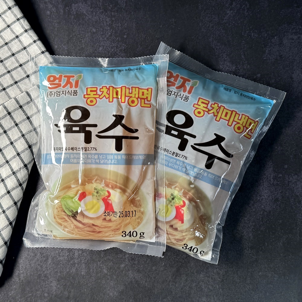 엄지식품 엄지 동치미 냉면 육수 340g 5개 물 비빔 냉면 : 연주푸드