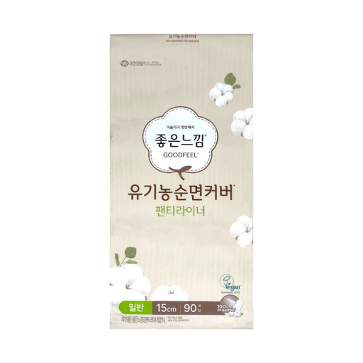 좋은느낌 유기농순면 팬티라이너 일반 90개입 2개 : 제이엠씨 스토어