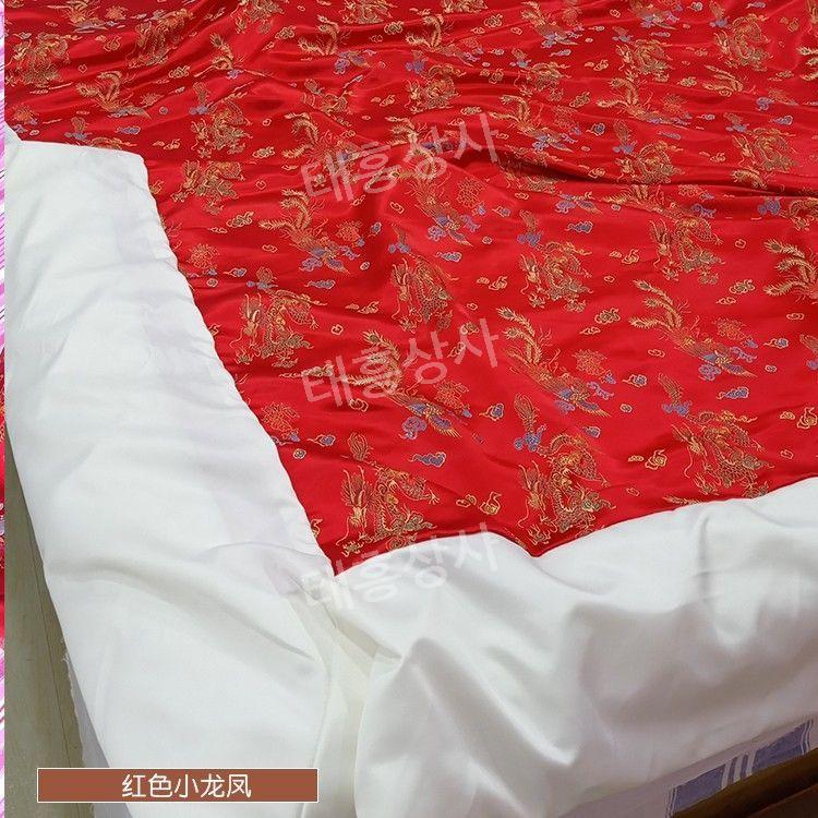 원앙이불 커버 황금복 복고 200x230 옛날 지퍼형 행운 전통 원앙금침 레드 150x200cm : 태흥상사