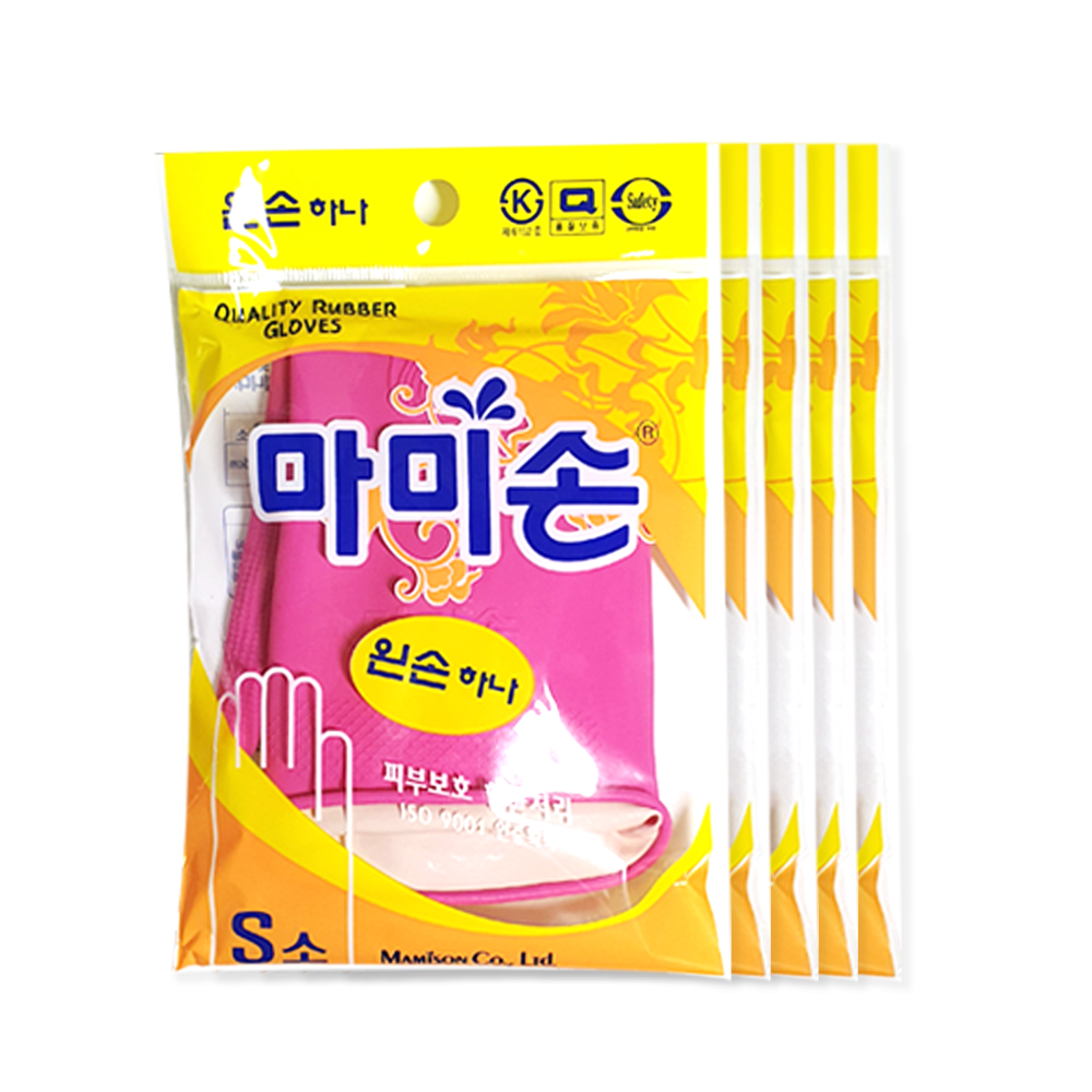마미손 고무장갑 오른손 하나 오른쪽 5개 : 마미프라임