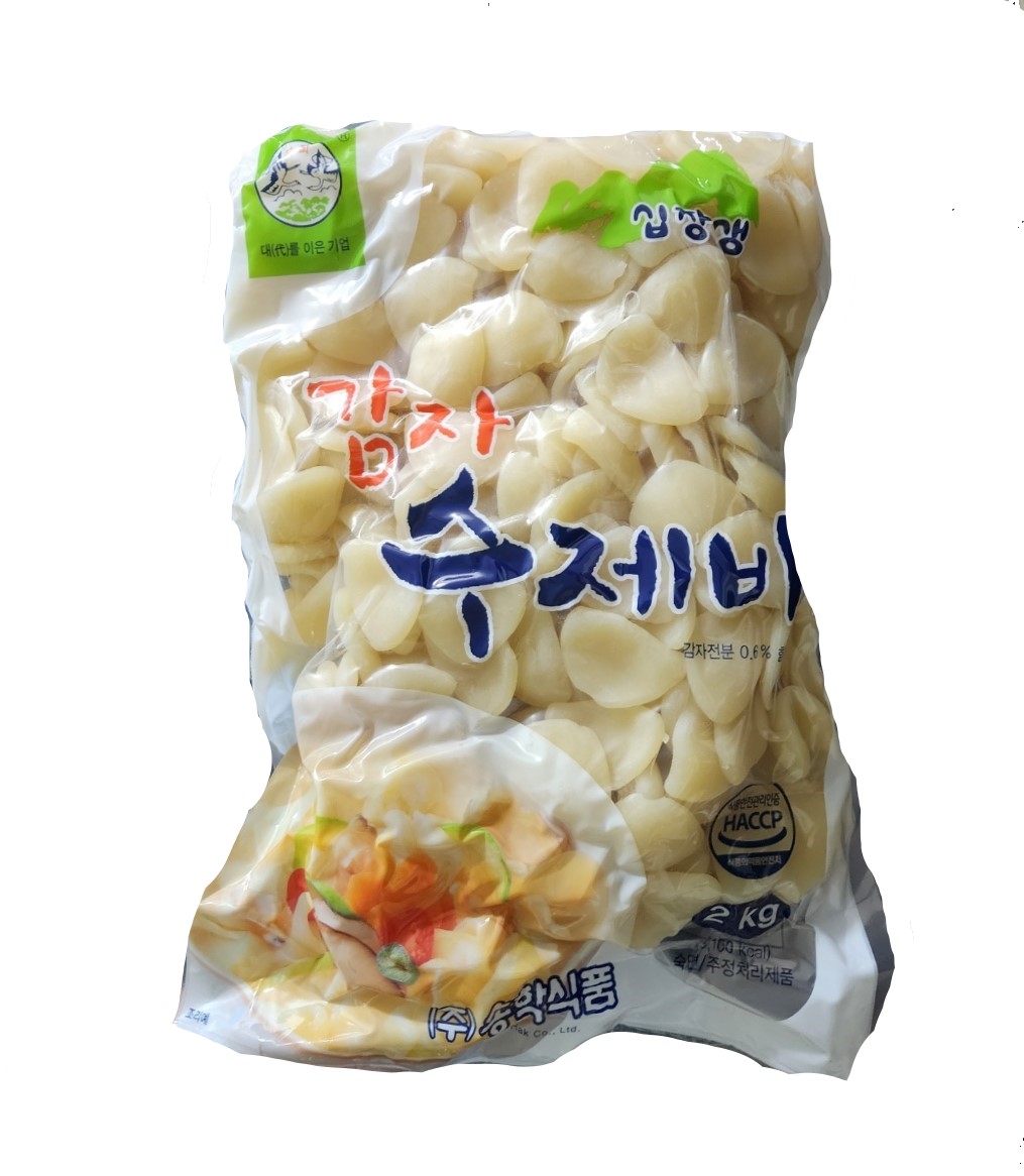 송학 감자수제비 2kg : 사먹자마켓