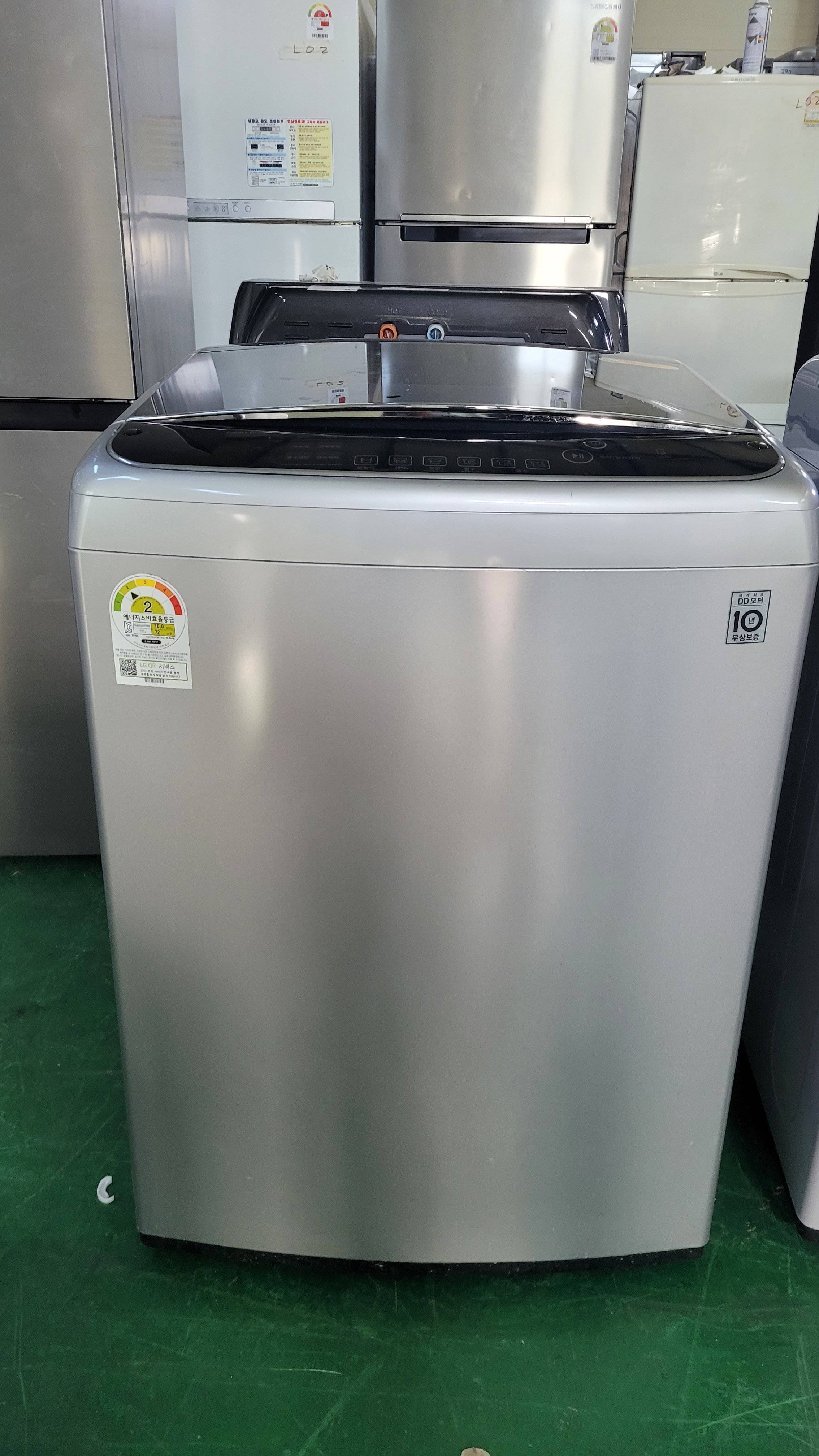 중고세탁기 2016년형 T17SG LG전자 17KG 세탁기(통돌이) : 명세중고가전