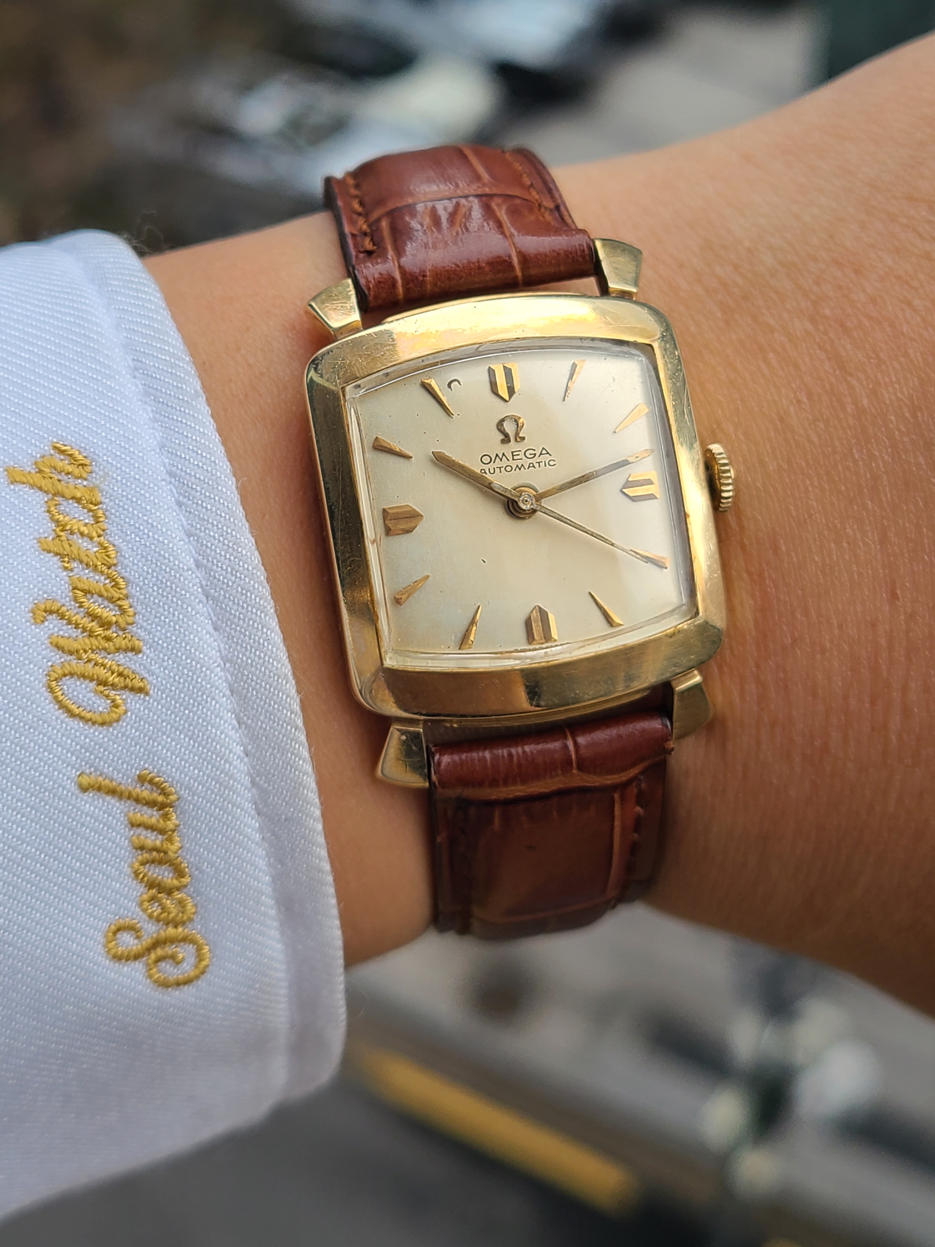 오메가 클래식 쿠션 스퀘어 14K 오토메틱 빈티지 1959년 (Omega Cushion 14K Solid Gold Vintage) : 서울워치