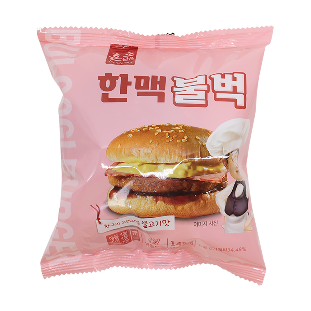 한맥홈푸드 햄버거 한맥 불벅, 145g, 1개 : 현타 마켓