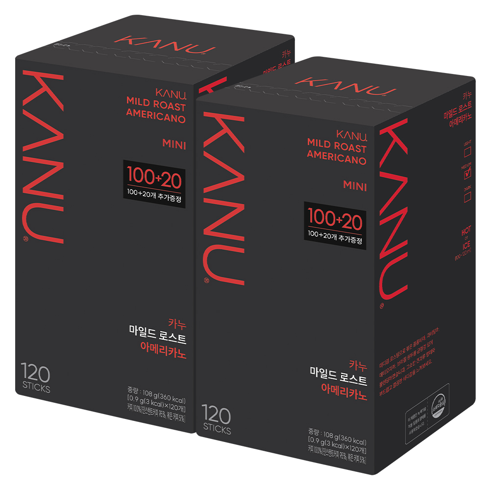 동서식품 카누 미니 마일드 로스트 아메리카노 240T(120T+120T) : 할인마트몰