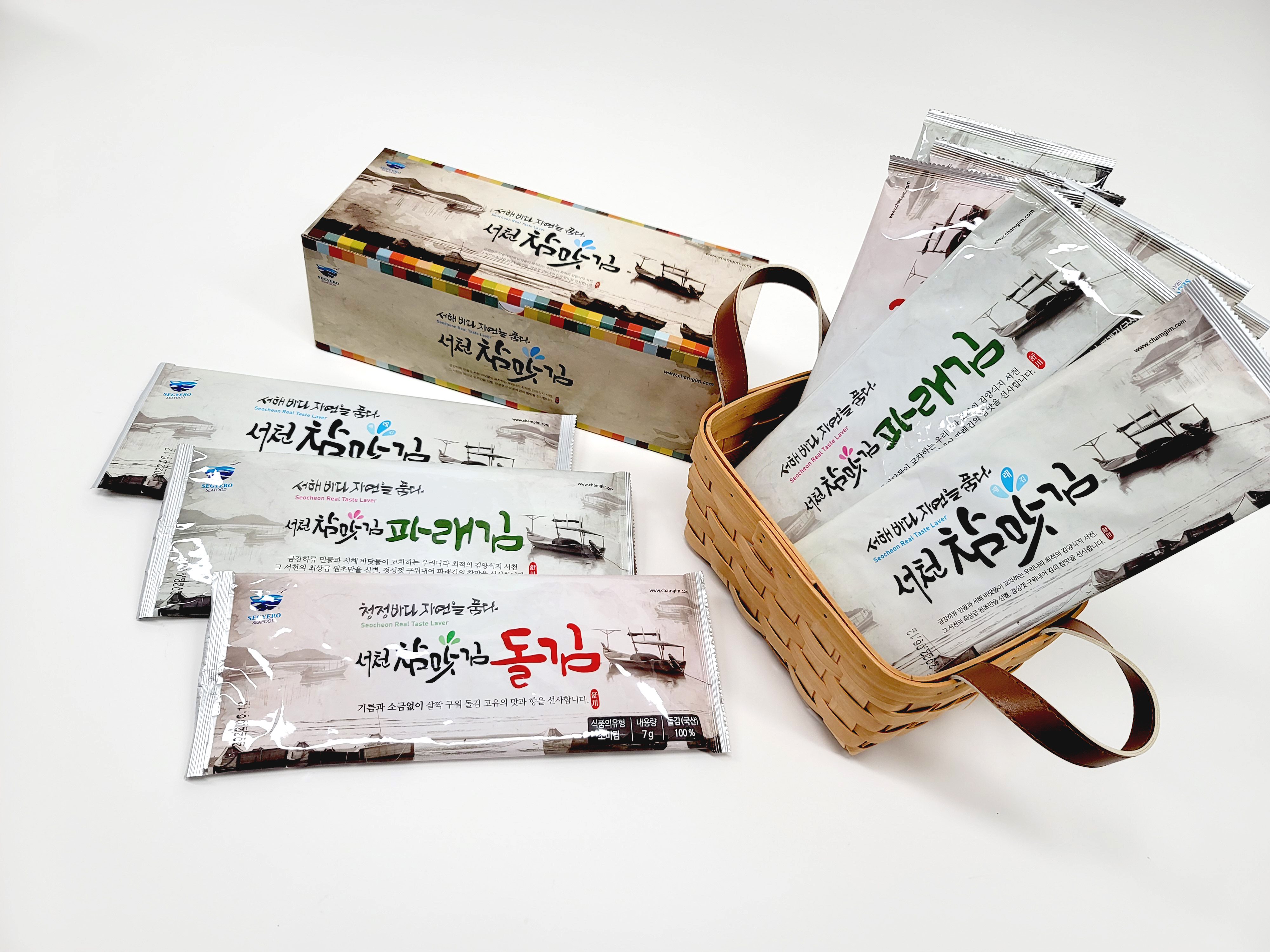반장5매7봉 재래,파래,돌김,곱창돌김 : 서천참맛김